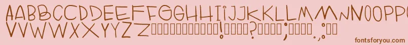RuinOfFabulerie Regular Font – Brown Fonts on Pink Background