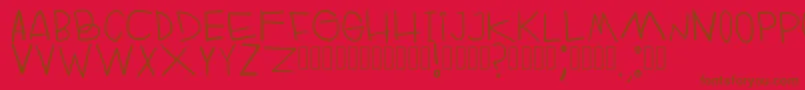RuinOfFabulerie Regular Font – Brown Fonts on Red Background