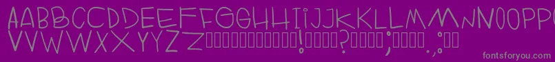 RuinOfFabulerie Regular Font – Gray Fonts on Purple Background