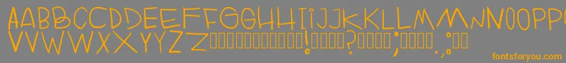 RuinOfFabulerie Regular Font – Orange Fonts on Gray Background