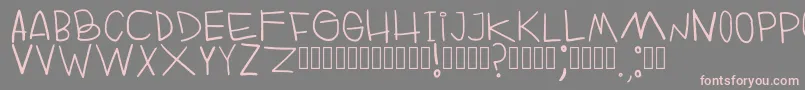 RuinOfFabulerie Regular Font – Pink Fonts on Gray Background