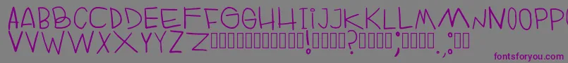 RuinOfFabulerie Regular Font – Purple Fonts on Gray Background