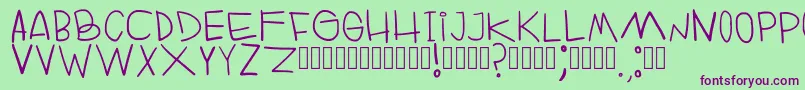 RuinOfFabulerie Regular Font – Purple Fonts on Green Background