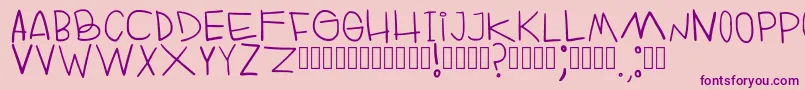 RuinOfFabulerie Regular Font – Purple Fonts on Pink Background