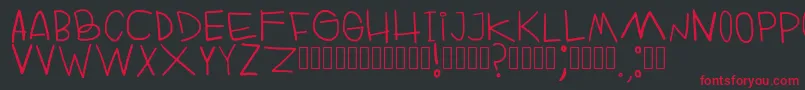 RuinOfFabulerie Regular Font – Red Fonts on Black Background