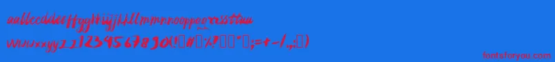 fuente rujakpetis – Fuentes Rojas Sobre Fondo Azul