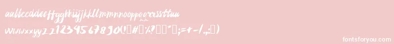 rujakpetis Font – White Fonts on Pink Background