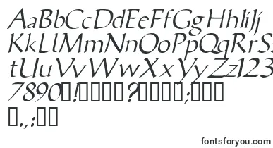 VicisskItalic font – game Fonts