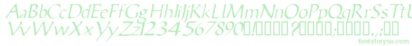 Fonte VicisskItalic – fontes verdes