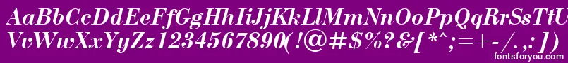 More about UkBodoniBolditalic Font UkBodoniBolditalic Font – White Fonts on Purple Background