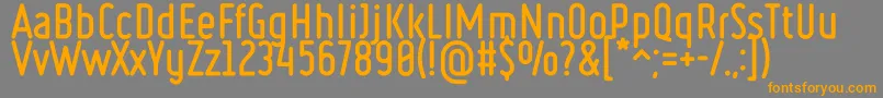 Ruler Bold Font – Orange Fonts on Gray Background