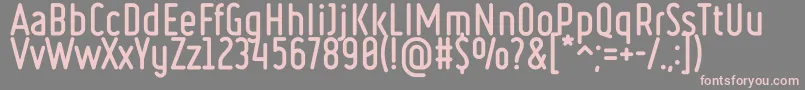 Ruler Bold Font – Pink Fonts on Gray Background