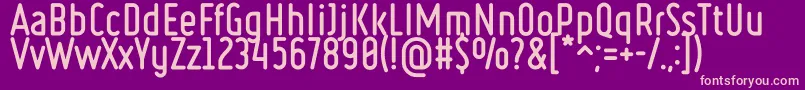 Ruler Bold Font – Pink Fonts on Purple Background