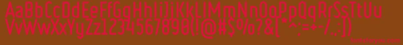 Ruler Bold Font – Red Fonts on Brown Background