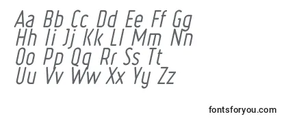Überblick über die Schriftart Ruler Italic