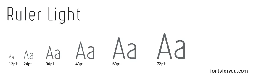 Ruler Light Font Sizes