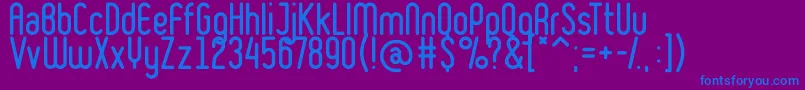 ruler Font – Blue Fonts on Purple Background