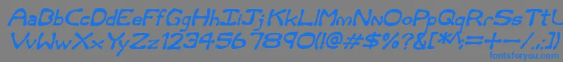 fuente Rum and Bones Italic – Fuentes Azules Sobre Fondo Gris