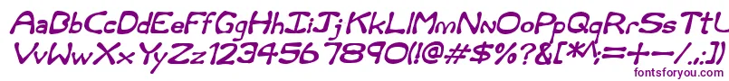Rum and Bones Italic Font – Purple Fonts