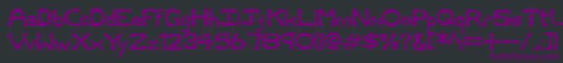 Rum and Bones Font – Purple Fonts on Black Background