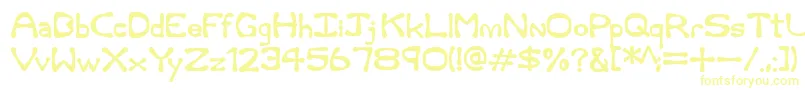 Шрифт Rum and Bones – жёлтые шрифты