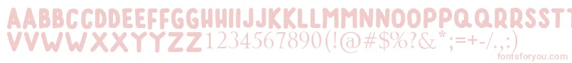 RUMAGGE Font – Pink Fonts on White Background