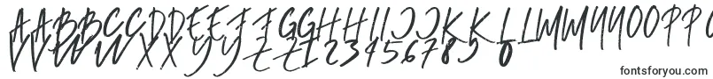 フォントrumbe – 筆で書かれたフォント