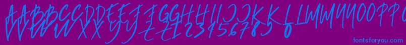 More about rumbe Font rumbe Font – Blue Fonts on Purple Background