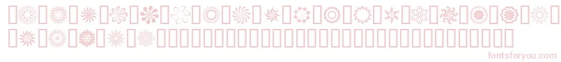 run Font – Pink Fonts on White Background