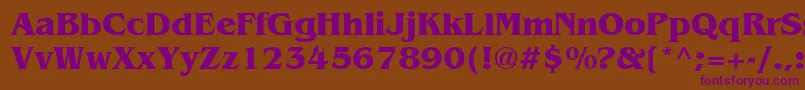 Agbbb Font – Purple Fonts on Brown Background