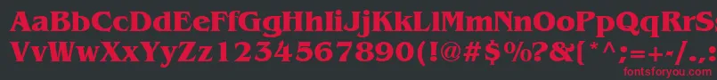 Agbbb Font – Red Fonts on Black Background