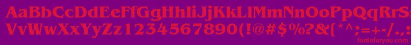 Agbbb Font – Red Fonts on Purple Background