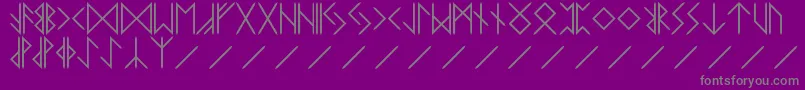 RUNE Font – Gray Fonts on Purple Background