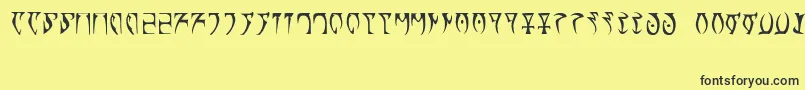 Runes   The elder scroll Font – Black Fonts on Yellow Background