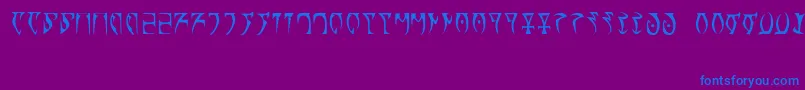 Runes   The elder scroll-Schriftart – Blaue Schriften auf violettem Hintergrund