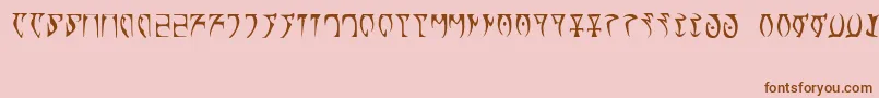 Runes   The elder scroll-Schriftart – Braune Schriften auf rosa Hintergrund