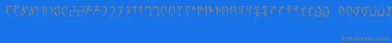 Runes   The elder scroll-Schriftart – Graue Schriften auf blauem Hintergrund