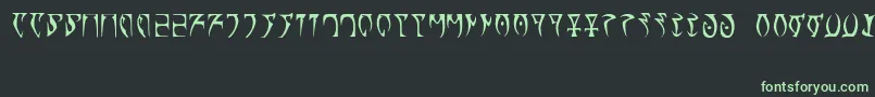 Runes   The elder scroll Font – Green Fonts on Black Background