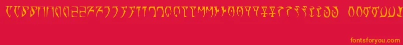 Runes   The elder scroll Font – Orange Fonts on Red Background