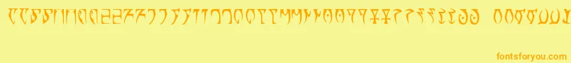 Runes   The elder scroll Font – Orange Fonts on Yellow Background