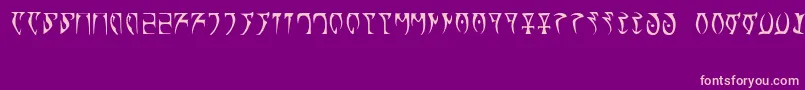 Fonte Runes   The elder scroll – fontes rosa em um fundo violeta