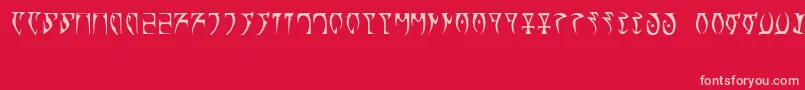 Runes   The elder scroll Font – Pink Fonts on Red Background