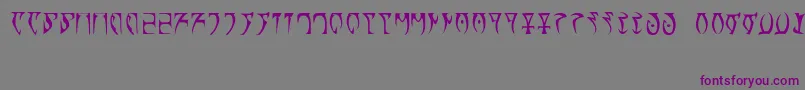 Runes   The elder scroll-Schriftart – Violette Schriften auf grauem Hintergrund