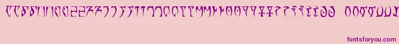 Runes   The elder scroll-Schriftart – Violette Schriften auf rosa Hintergrund