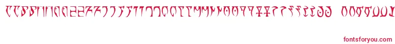 Runes   The elder scroll-Schriftart – Rote Schriften auf weißem Hintergrund