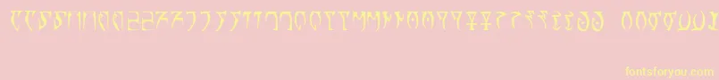 Runes   The elder scroll-Schriftart – Gelbe Schriften auf rosa Hintergrund