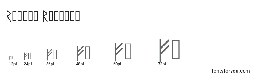 Runico Regular Font Sizes