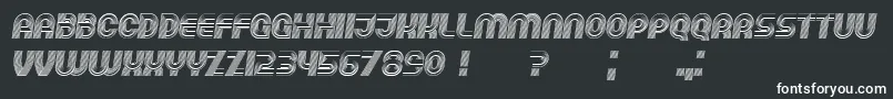 Running Italic Font – White Fonts