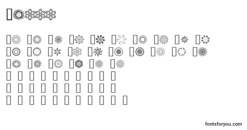 Schriftart Runnn    (139327) – Alphabet, Zahlen, spezielle Symbole