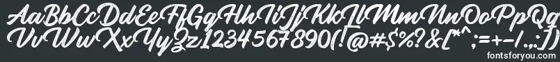Шрифт Rupture Stamp – белые шрифты